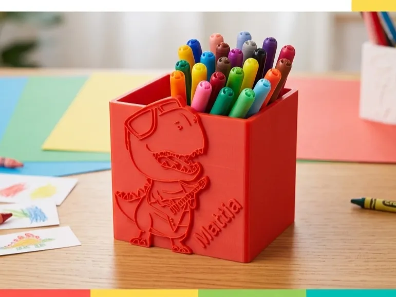 Rock Star Dino - Porta Penne per Bambini 