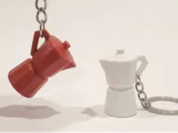 24 portachiavi a forma di caffettiera
