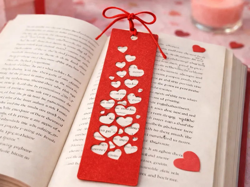 Valentine’s Hearts Bookmark