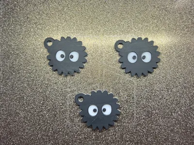 Soot sprite keyring