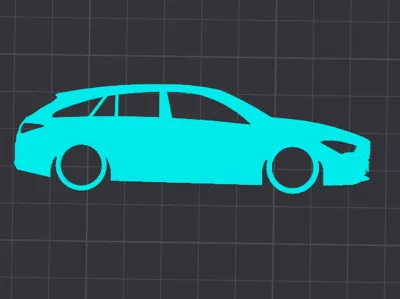 Mercedes CLA Shooting Brake - keychain