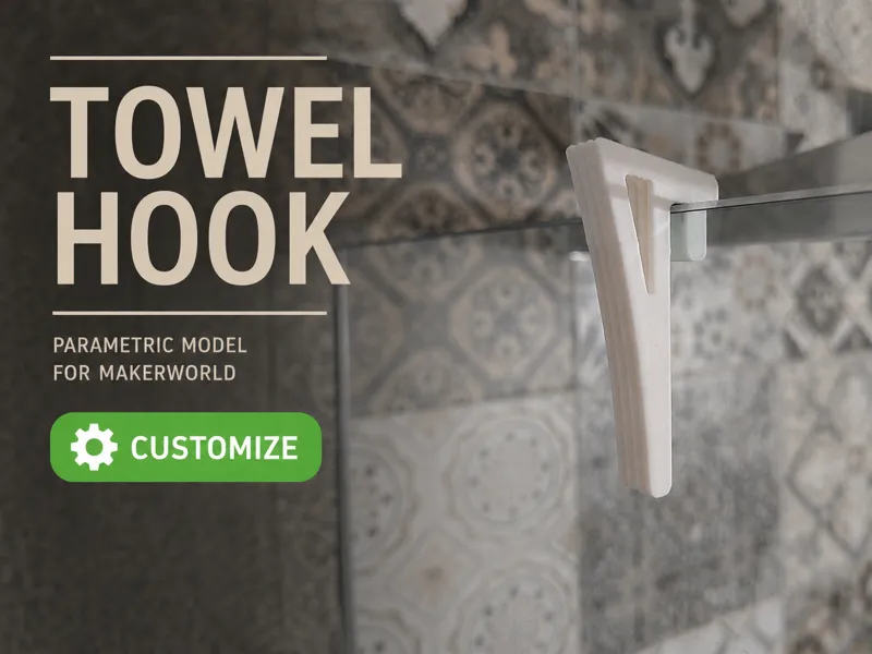 Towel Hook - Gancio doccia parametrico