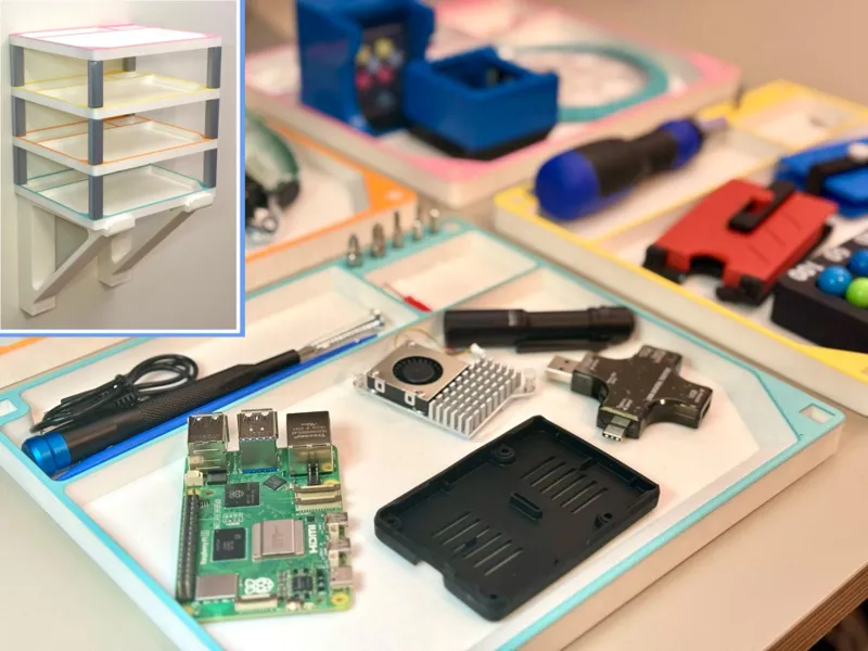 Stackable Project Trays - Magnetic Screw Storage!