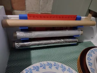 Kitchen rolls drawer organizer