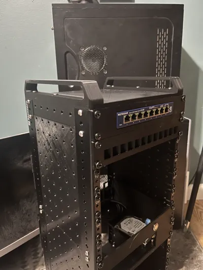 10 inch Server Rack (12u RackPath) by WallyFab MakerWorld: Download ...