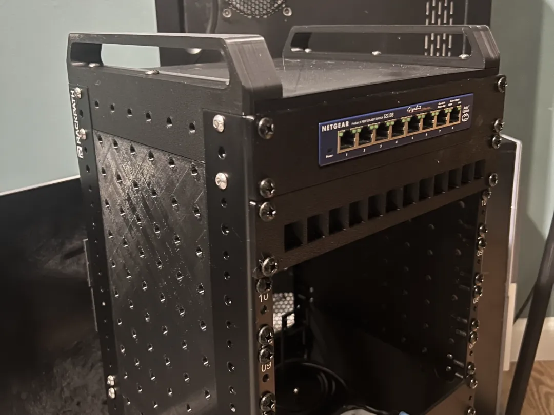 3d Print 10 Inch Rack 10 inch Server Rack (12u RackPath) - Free 3D Print Model - MakerWorld