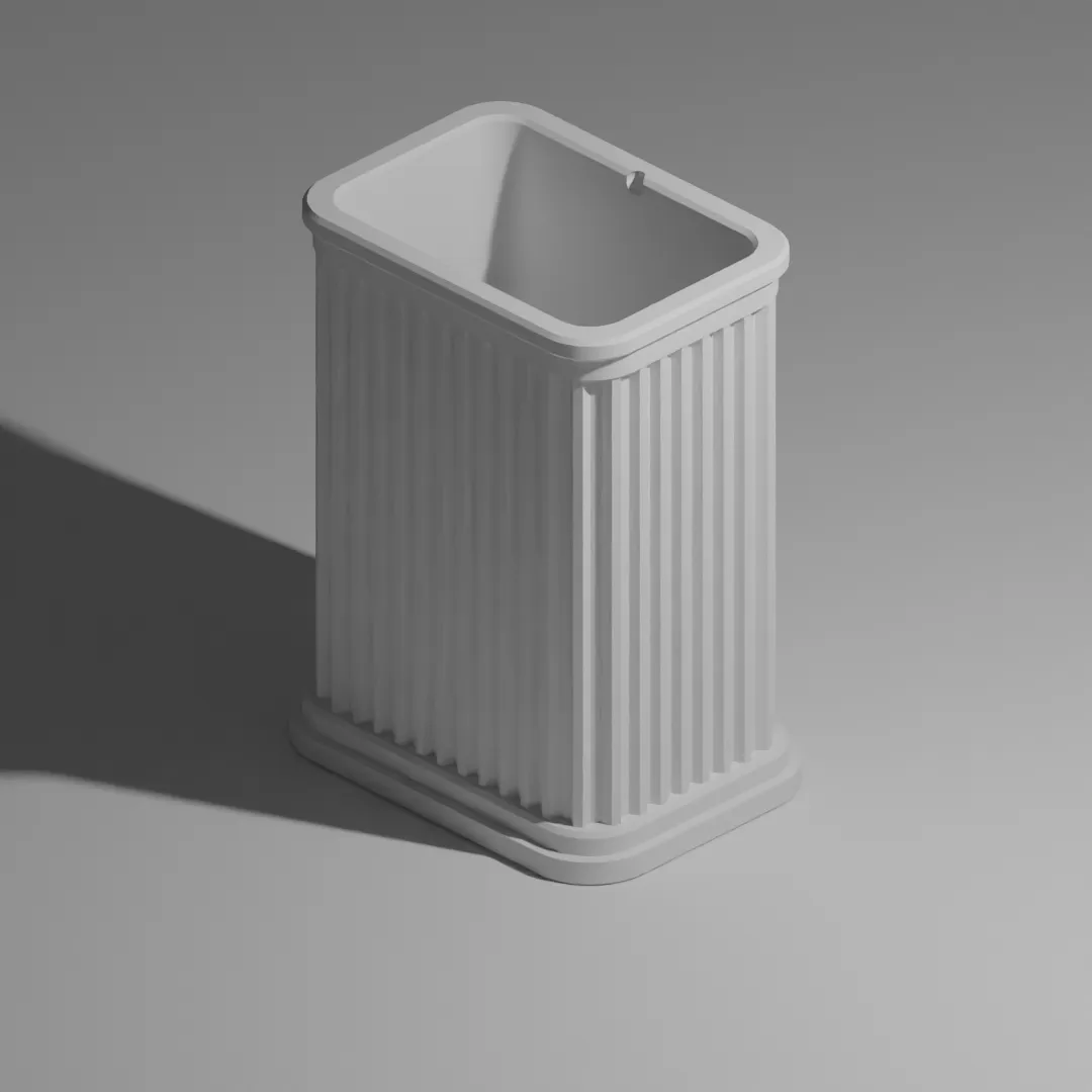 Boîte de rangement à couvercle pivotant