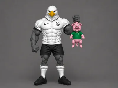 Corinthians mascot multicolor