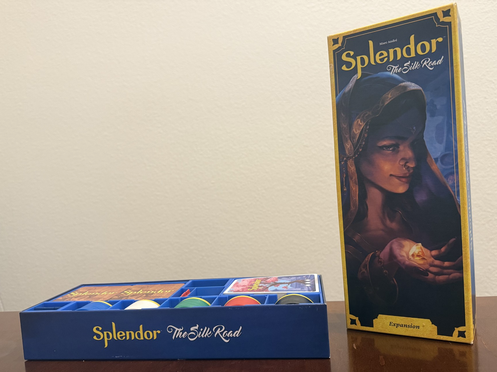 Splendor Base + Sun Never Sets + Silk Road insert