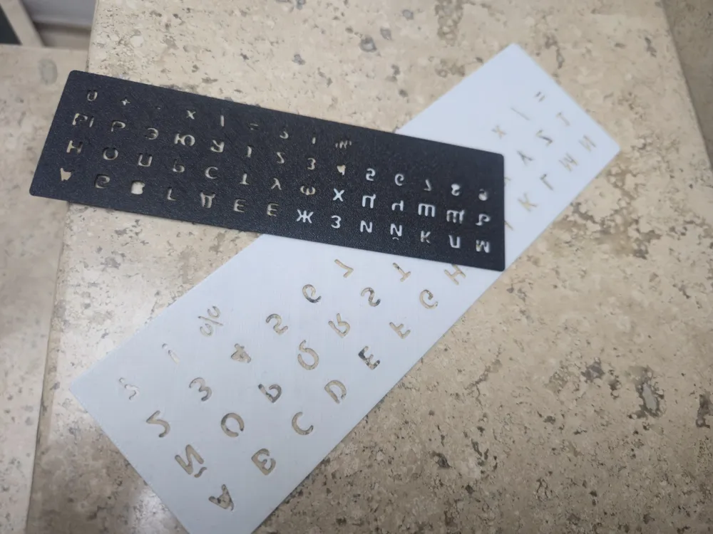 Sentances Stencil Parametric Text Stencil Generator - Free 3D Print Model - MakerWorld