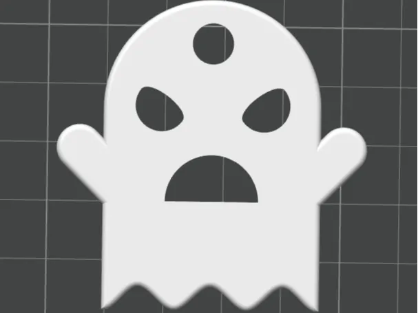 Ghost keychain for Halloween