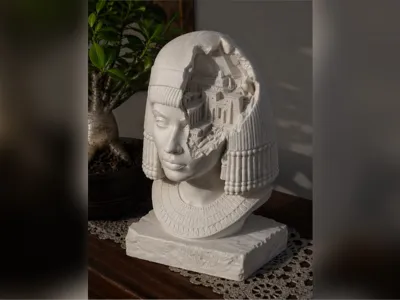 Egyptian woman bust