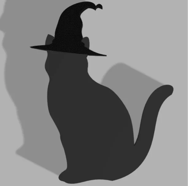 Cute Halloween Witch Cat
