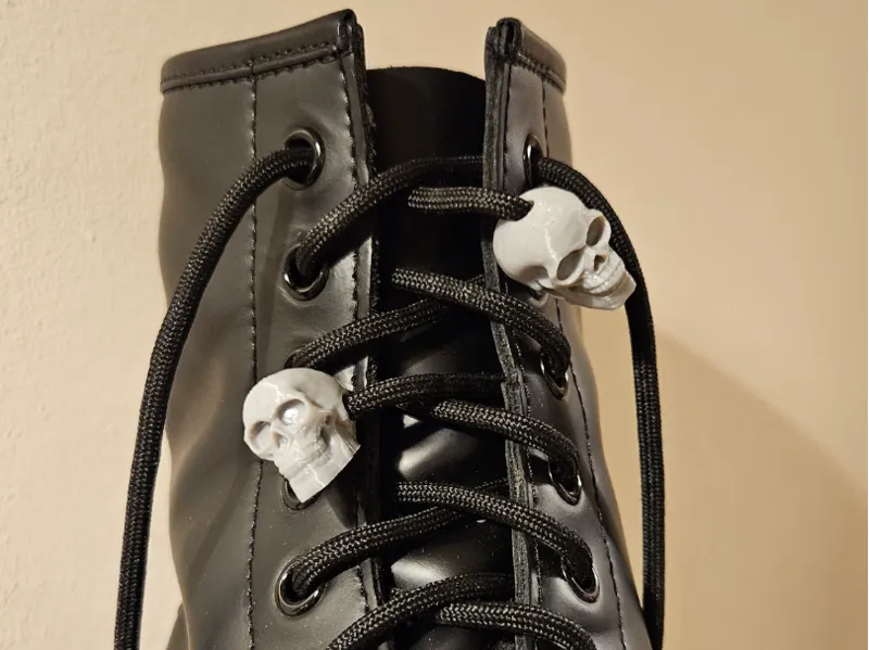 Skull Lace Charm - Work With Dr Martens + Others