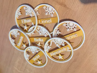 Christmas tags with names