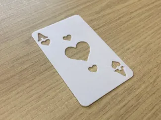 Ace/ 3 of hearts stencil
