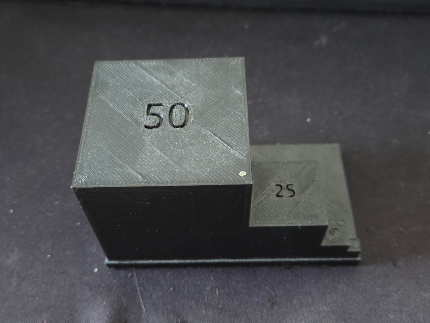 Reference Cube for Designers - 5, 10 ,25 and 50 mm 3D model