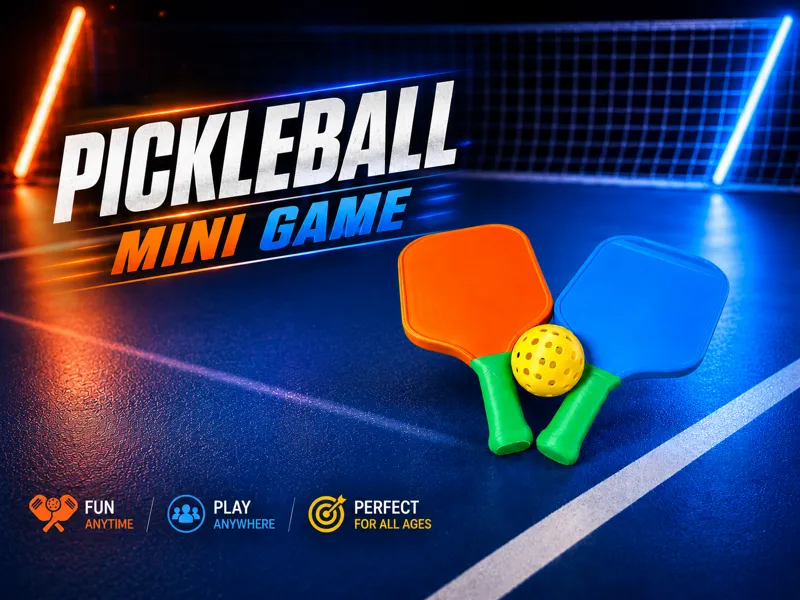 Pickleball Mini Game – Kid-Friendly Paddle Set