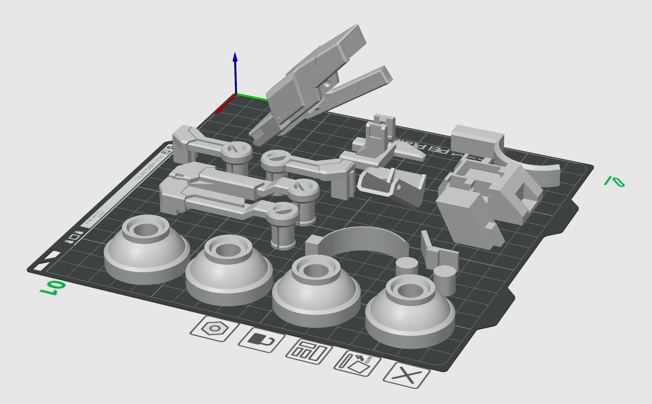 Miniatura 2 do modelo 3D 「影兔」磁轨突击摩托车 | 球形磁吸轮胎×背部脉冲机炮 | 战术机甲载具