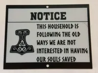Norse Pagan No Religious Cold calling