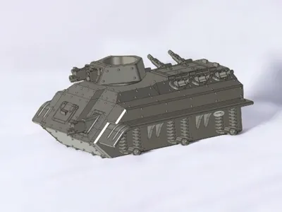 Troop transport tank w. wheels Wh40k (full print)