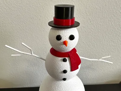 Simple Snowman - Multi Color - Snap Together