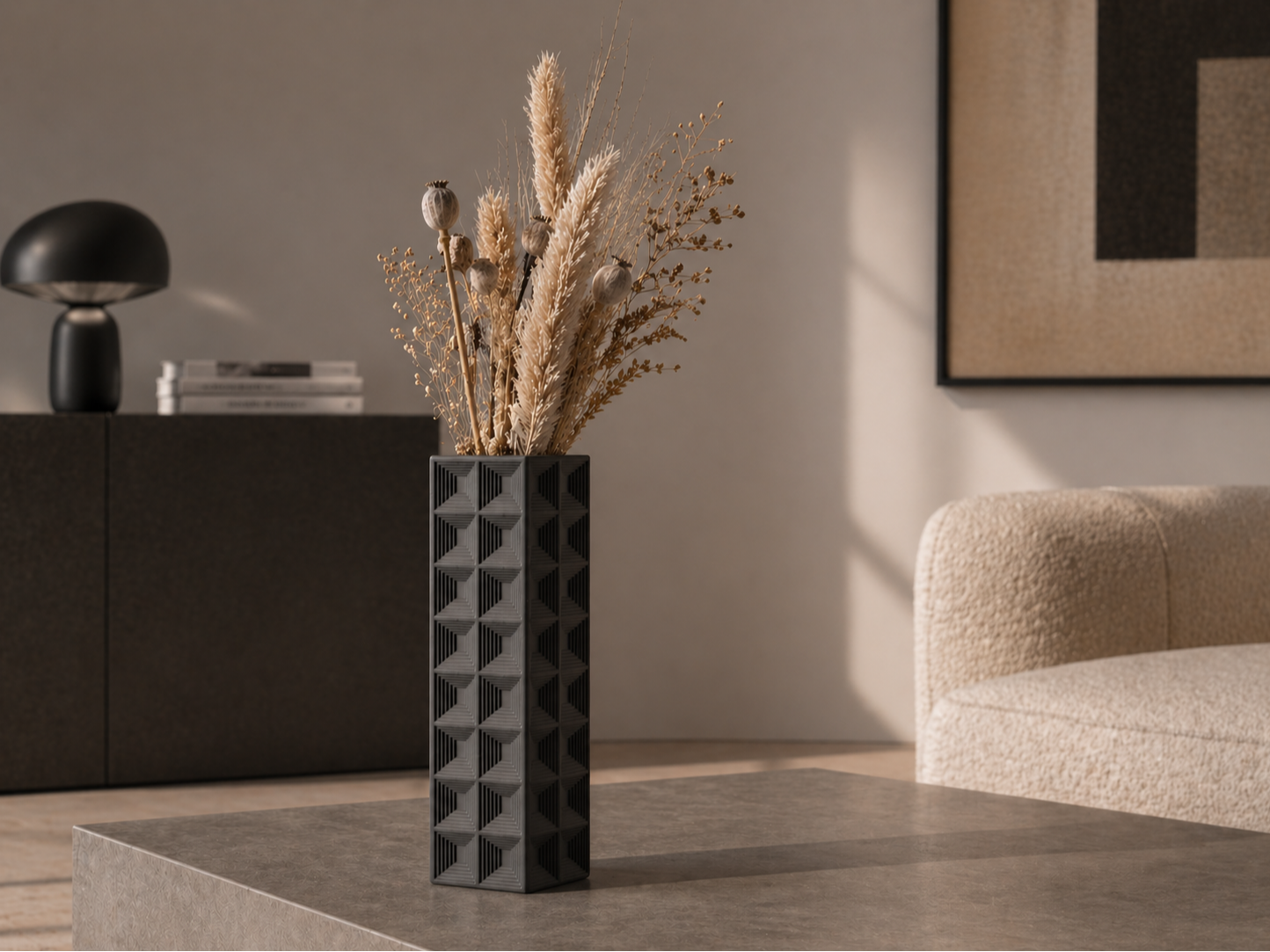 Minimal Square Stepped Vase (Parametric)