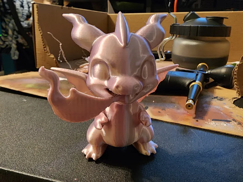 Cute Dragon Breathing Fire 
