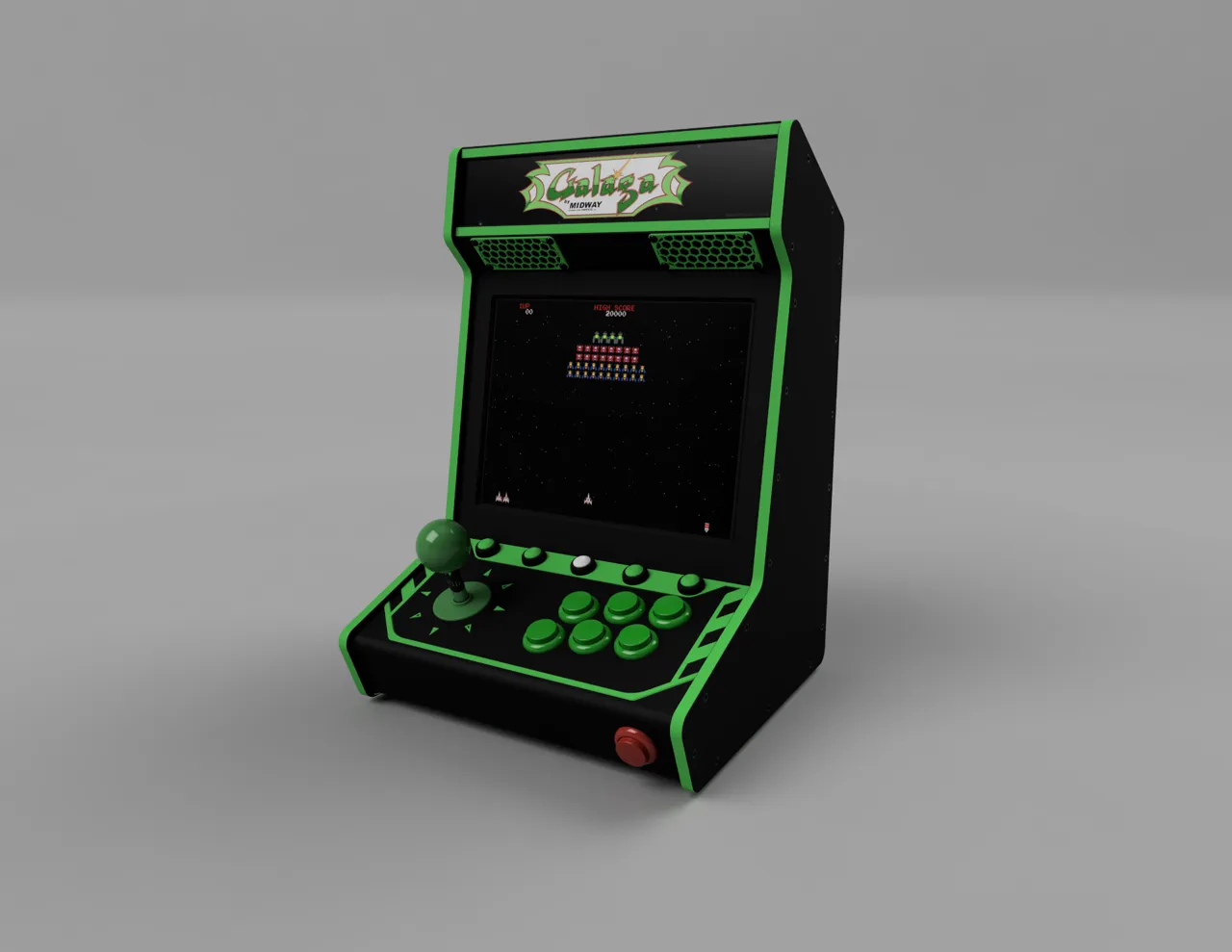 Printed mini arcade machine view 4