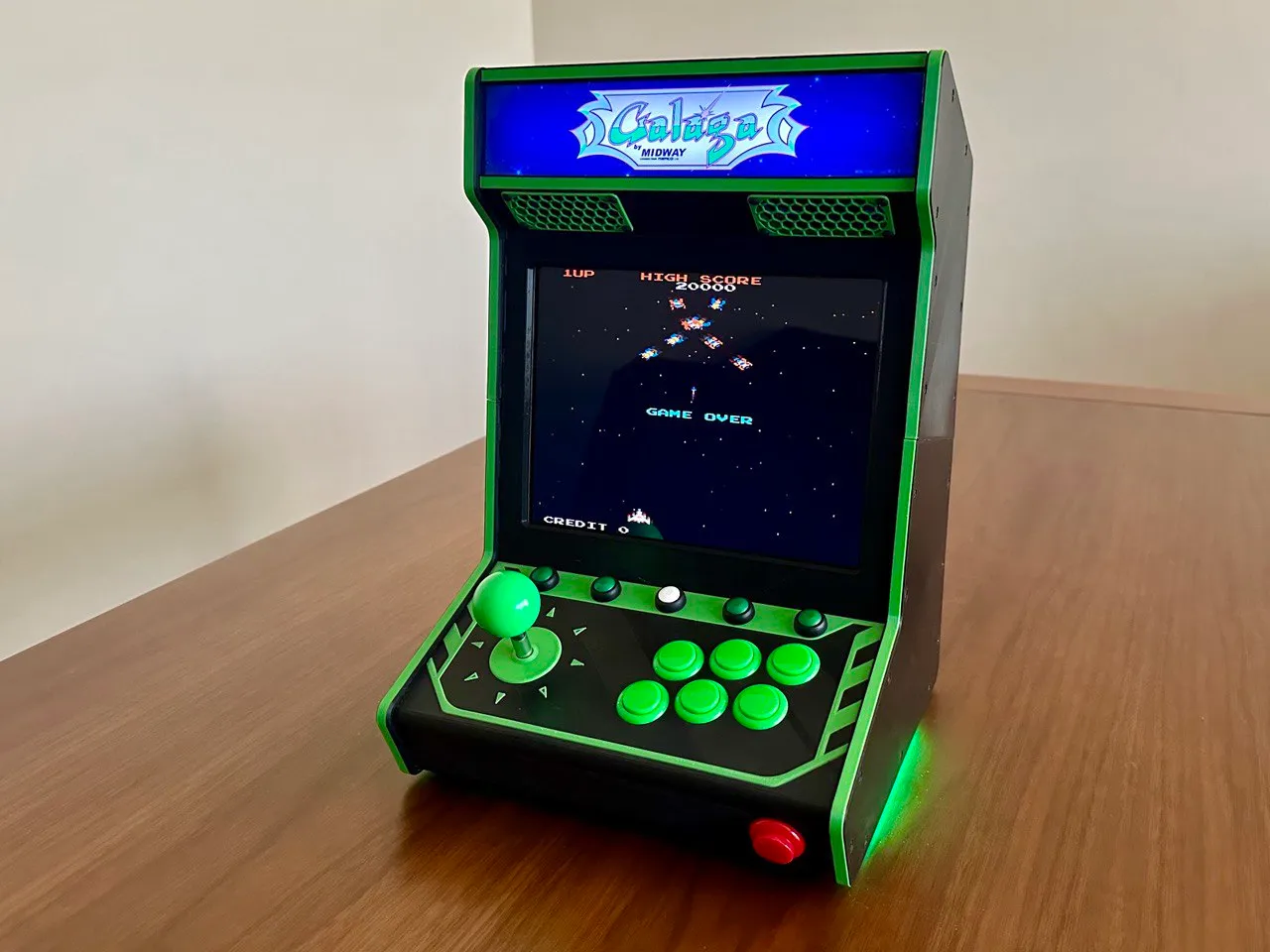 Printed mini arcade machine view 2