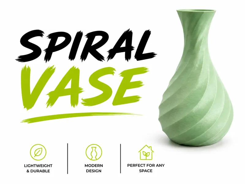 Spiral Vase | Easy to Print | Low Poly