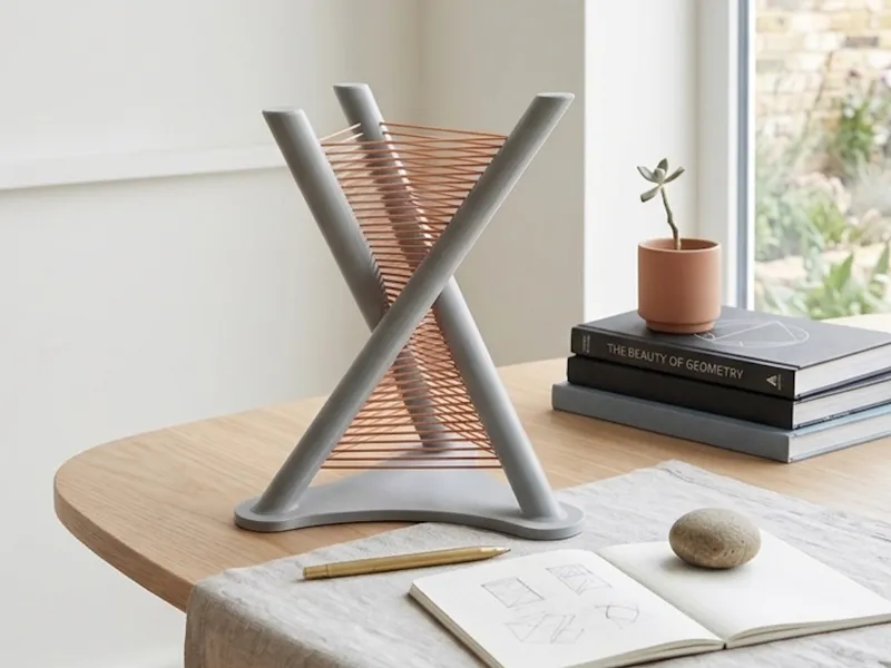 Convergence - Minimalistic Desk Sculpture