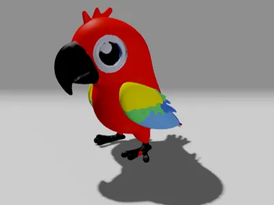 Majestic Macaw Parrot PrintMon