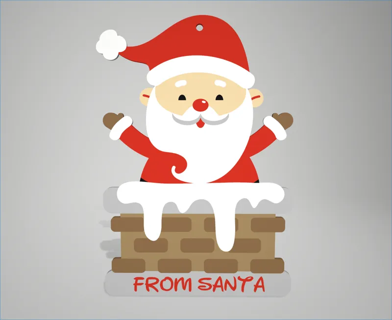 From Santa Gift Tag