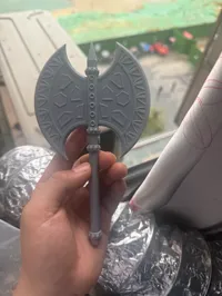 Mini hache à double tranchant décorative — photo 3