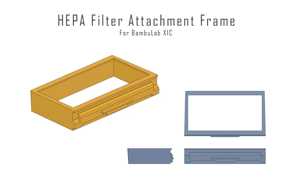 HEPA Filter Attachment Frame - Free 3D Print Model - MakerWorld
