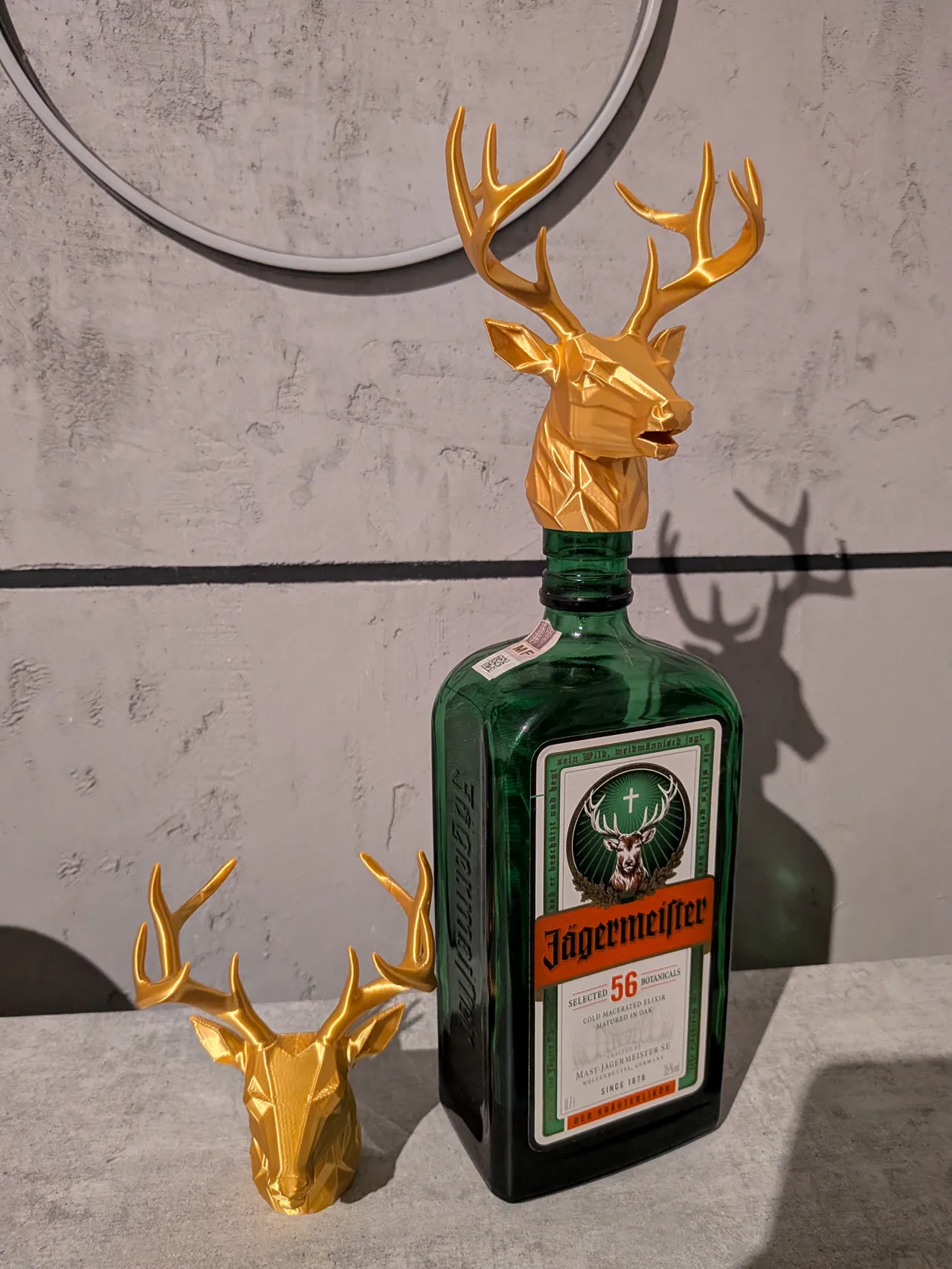 Deer Head Bottle Pourer Cap view 2