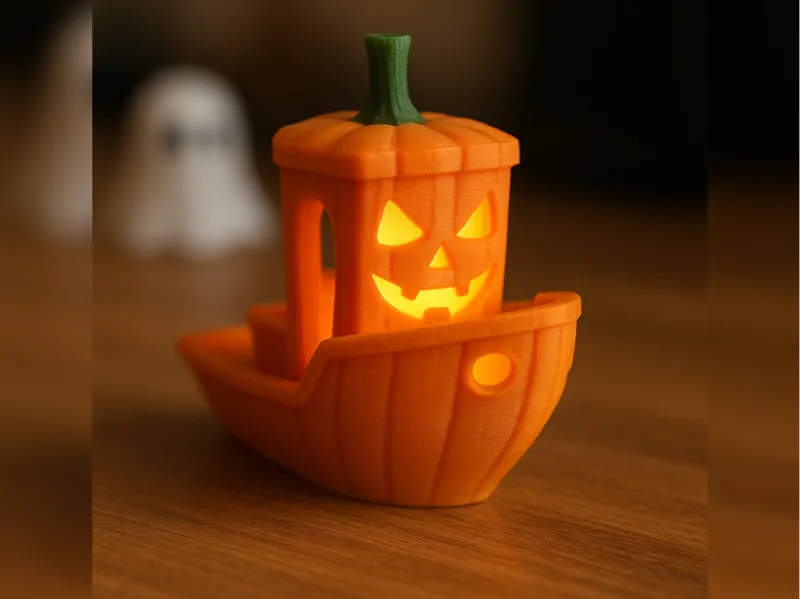 Jack-O-Benchy Lantern (Pumpkin Benchy)