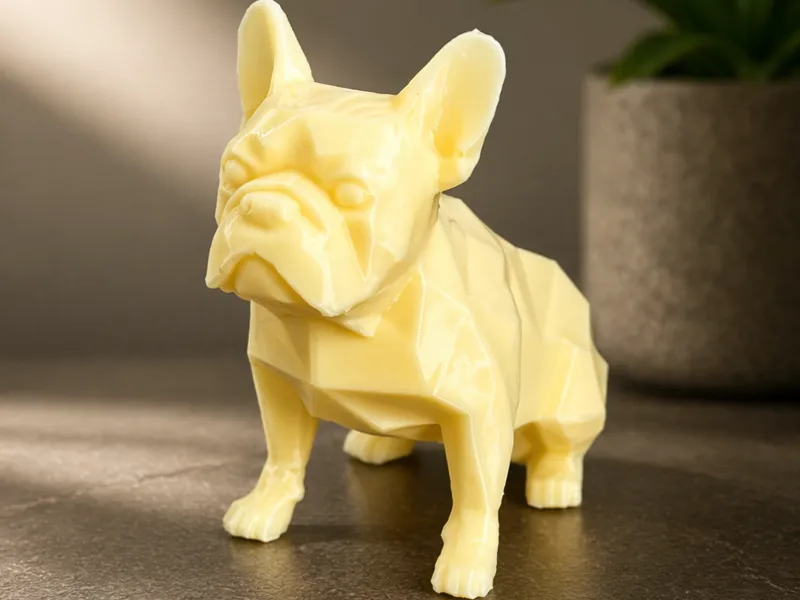 Low Poly Frenchie Sitting 