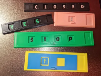 Custom Slider Sign (+8000 fonts) - Free 3D Print Model - MakerWorld