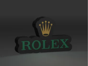 Rolex Lamp, Lightbox