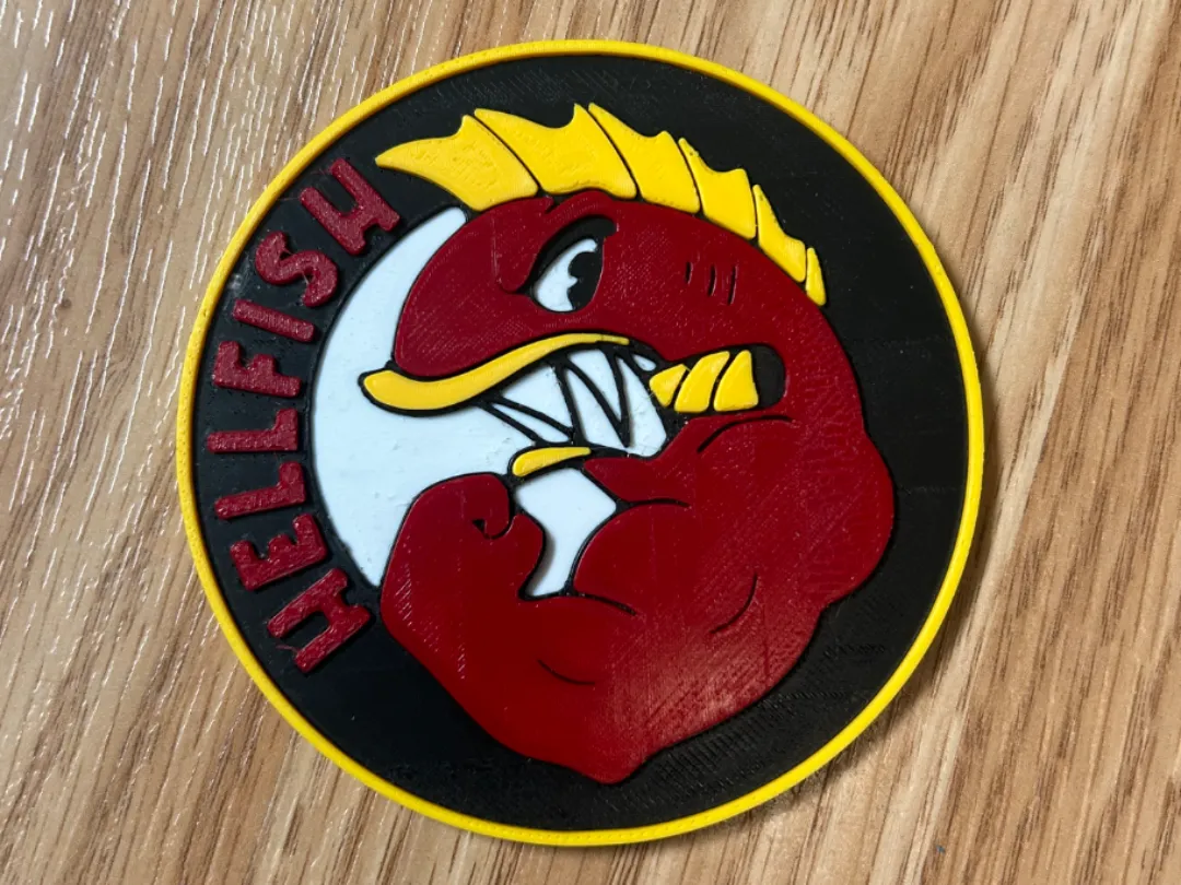 Fighting Hellfish Fridge Magnet by MachoDadness MakerWorld: Download ...