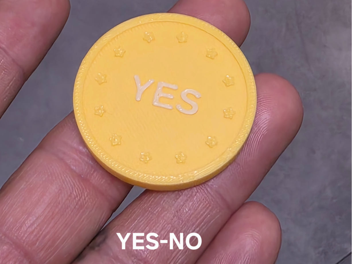 Moneda decisión SI o NO