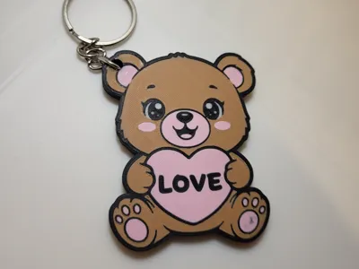 Bear Love Keychain