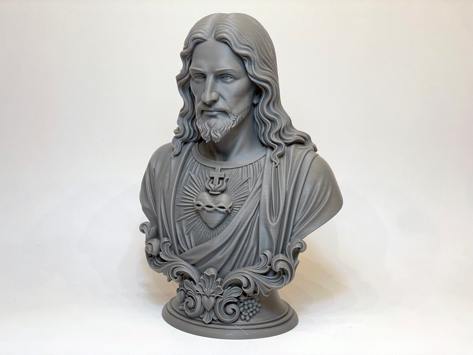 Jesus Christ Bust – Sacred Heart — free 3D print STL file