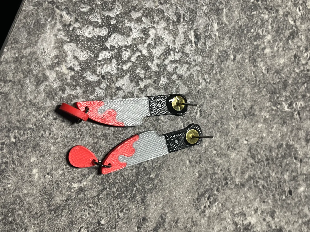 Knife drip earrings, Stud or Dangle view 3