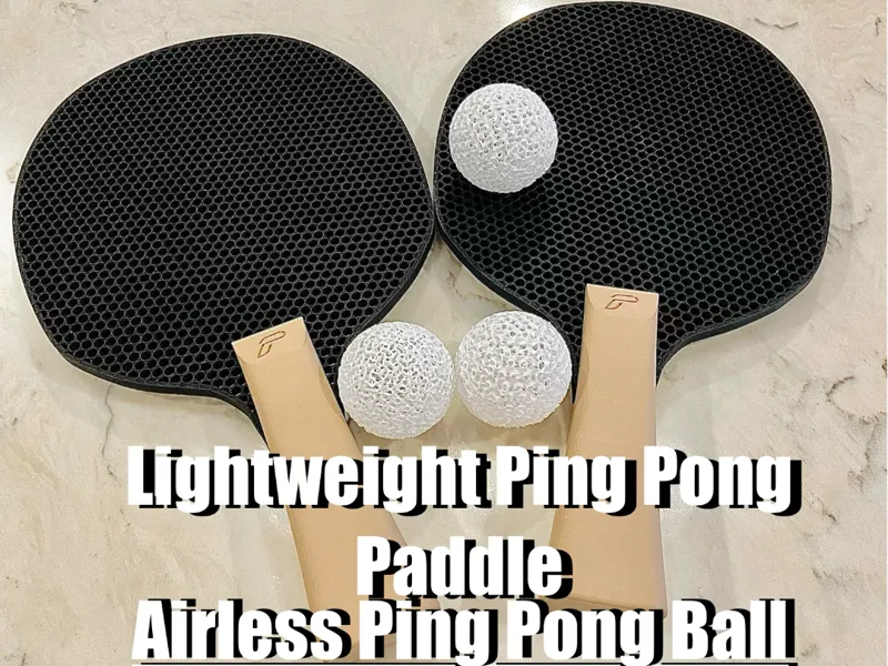 Lightweight Ping Pong Paddle with Airless Ball