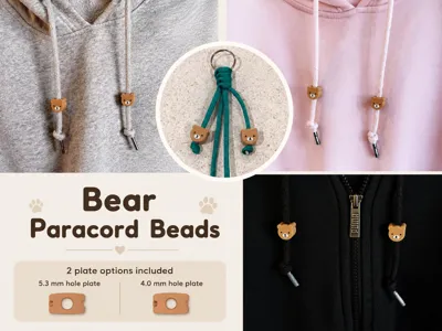 Bear Paracord Beads
