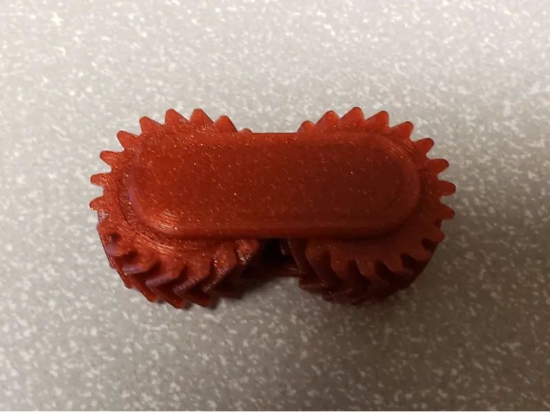 Helical gear fidget