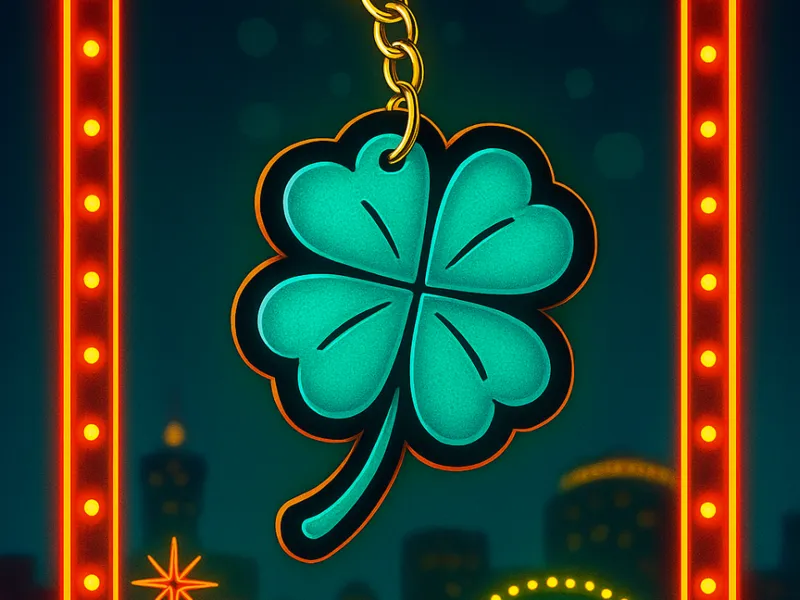 Lucky Four-Leaf Clover Keychain
